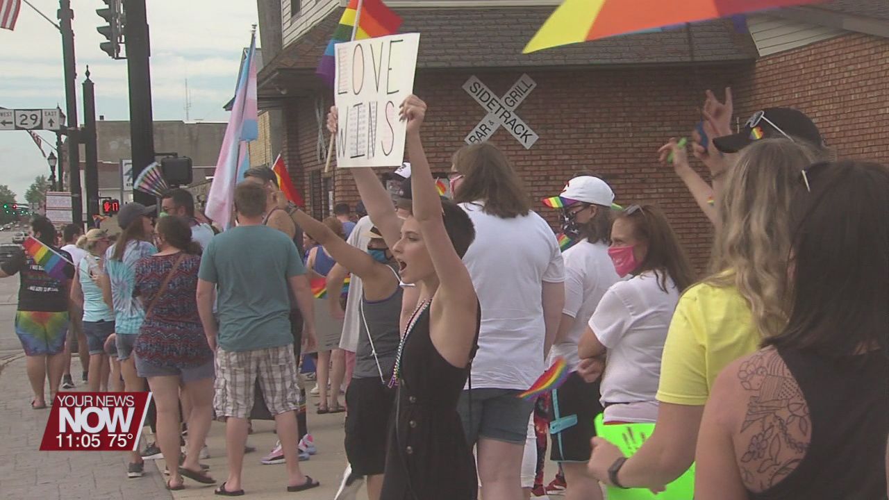 Celina shows their pride at first pride march